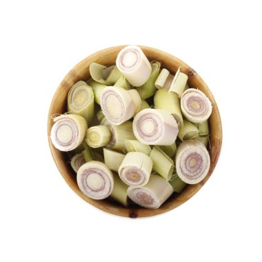 Dilimlenmiş limon otunun yakın çekimi