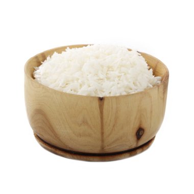 Ahşap kase öğütülmüş Hindistan cevizi