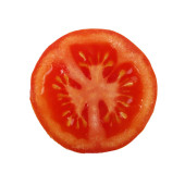 čerstvé zralé rajče izolované na bílém pozadí 