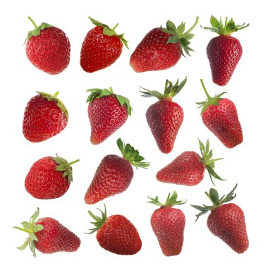 Kırmızı olgun çilek, taze meyveler.