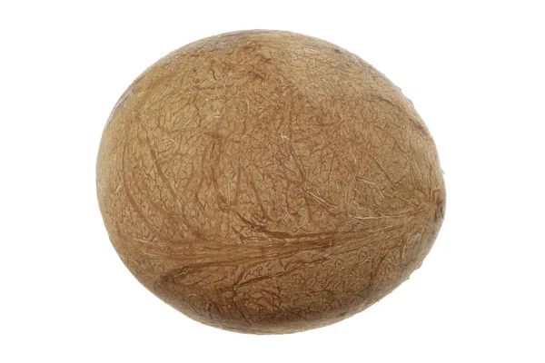 Reife Kokosnuss Isoliert Auf Weißem Hintergrund — Stockfoto