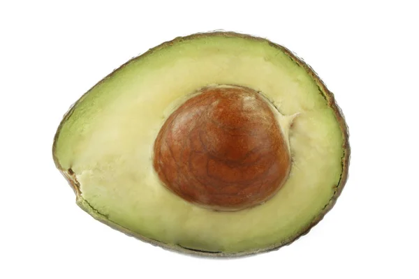 Primo Piano Avocado Isolato Sfondo Bianco Cibo — Foto Stock