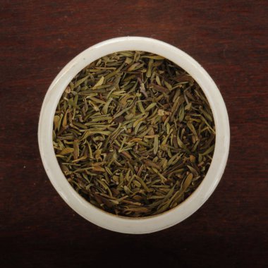 Baharat veya otlar ile kase Closeup