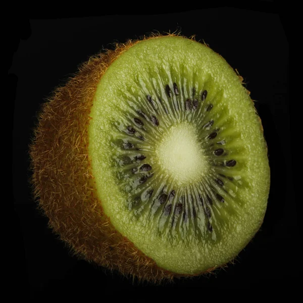 Vedere Detaliată Fructelor Kiwi — Fotografie, imagine de stoc