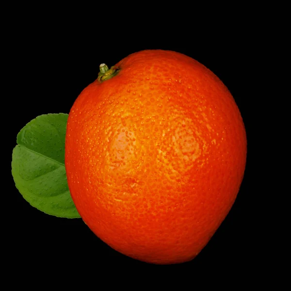 Mandarine Siyah Arka Plan Üzerine — Stok fotoğraf