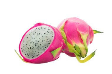 Beyaz arka planda izole egzotik meyve closeup 