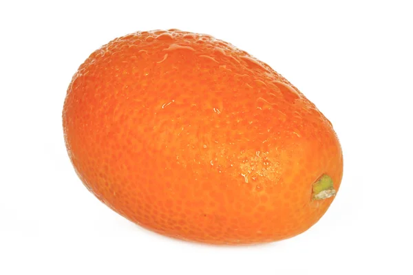 Fruta Kumquat Fresca Exótica Aislada Sobre Fondo Blanco —  Fotos de Stock