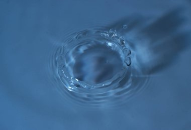 mavi su sıçrama, arka plan