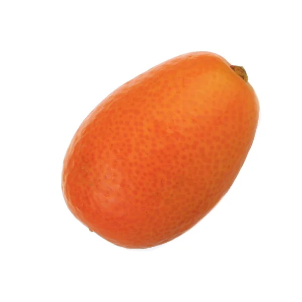 Exotische Verse Kumquat Fruit Geïsoleerd Witte Achtergrond — Stockfoto