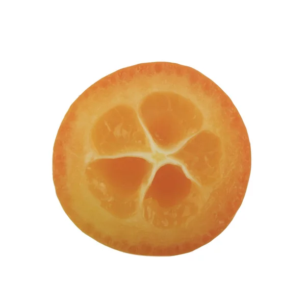 Exotische Frische Kumquat Früchte Isoliert Auf Weißem Hintergrund — Stockfoto