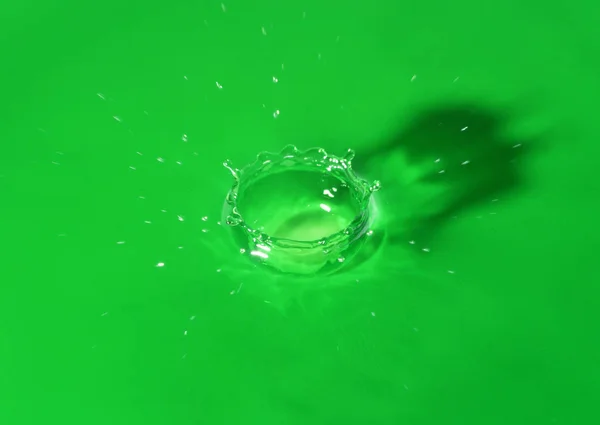 Green Water Splash Abstract Background — Stock Photo, Image