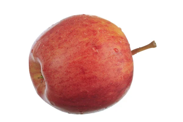 Fresh Ripe Red Apple Isolated White Background — Stock Photo, Image