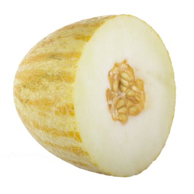 Beyaz arka plan üzerinde izole kavun closeup