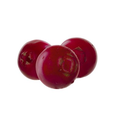 Beyaz arka planda izole edilmiş inek-berry yakın çekim 