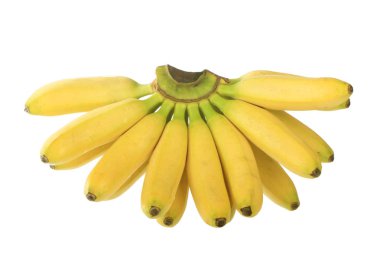 Beyaz üzerinde izole muz closeup 