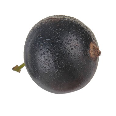 Beyaz arka plan üzerinde izole Olgun tatlı Frenk üzümü