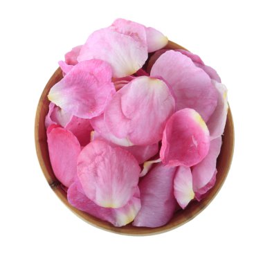 Beyaz arka planda izole edilmiş kuşburnu yapraklarının yakın çekim 