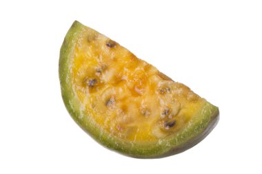 Beyaz arka planda izole egzotik meyve closeup 