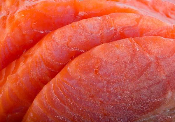 Closeup Red Salmon Pattern Food Background — Stock Photo, Image