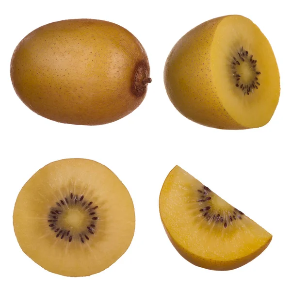 Vista Detalhada Das Frutas Kiwi — Fotografia de Stock