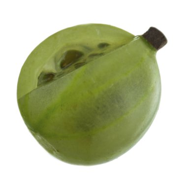 Beyaz arka planda izole bektaşi üzümü yakın çekim