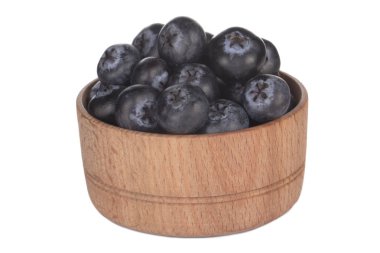 Beyaz arka planda izole yaban mersini yakın çekim 