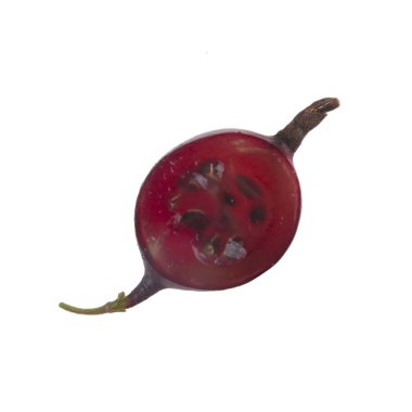 Beyaz arka planda izole bektaşi üzümü yakın çekim