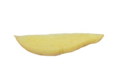 Beyaz üzerinde izole vahşi zencefil closeup 