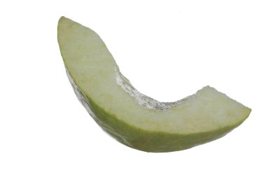 Beyaz arka planda izole guava yakın çekim