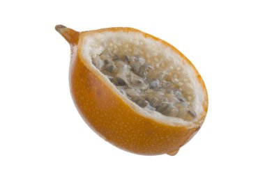 Ligularis closeup, passiflora çekim beyaz izole