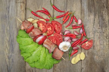 Sebze ile sulu kebab