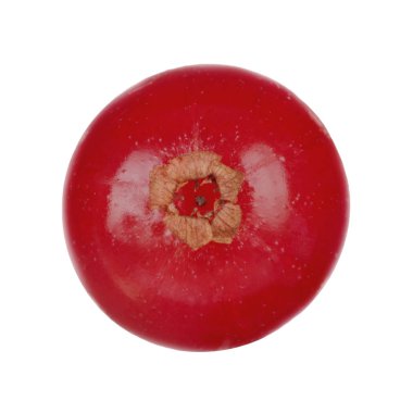 Beyaz arka planda izole edilmiş kırmızı frenk üzümünün yakın çekimi 