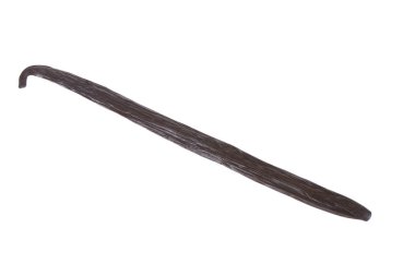 Beyaz arka plan üzerinde izole vanilya baharat