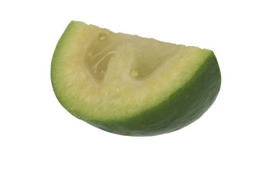 Taze feijoa beyaz arka plan üzerinde izole 