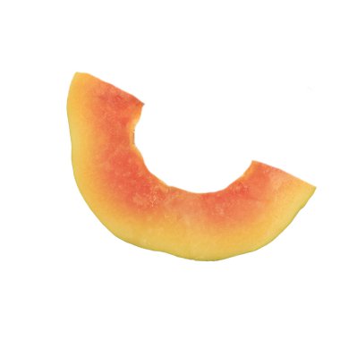 Beyaz arka planda izole Papaya meyvesi