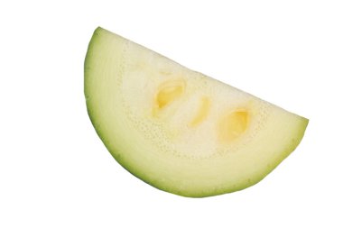 Beyaz üzerine izole kabak yakın çekim