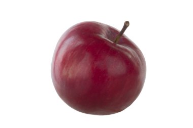 Beyaz arkaplanda izole edilmiş taze elma