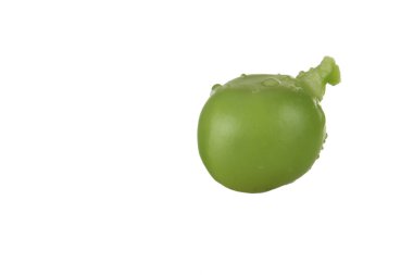 Beyaz üzerinde izole bezelye closeup 