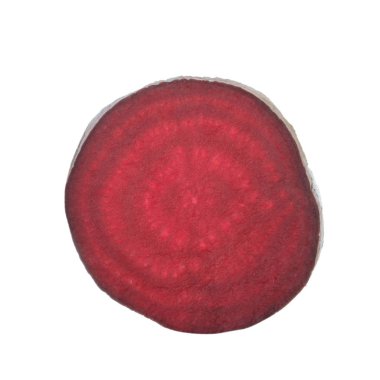 Beyaz arka plan üzerinde izole kırmızı pancar sebze