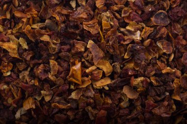 Kuru Domates deseni, gıda arka plan closeup 