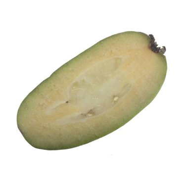 Taze feijoa beyaz arka plan üzerinde izole 