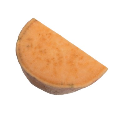 Beyaz arka planda izole edilmiş tatlı patates