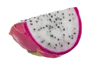 Beyaz arka planda izole egzotik meyve closeup 