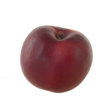 olgun şeftali beyaz arkaplanda izole