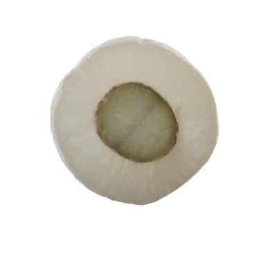 Rambutan meyvesi beyaz arkaplanda izole