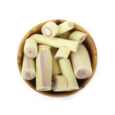 Dilimlenmiş limon otunun yakın çekimi