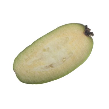 Taze feijoa beyaz arka plan üzerinde izole 