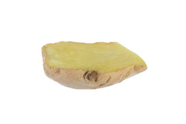 Beyaz üzerinde izole vahşi zencefil closeup 