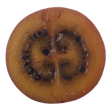 Beyaz arka plan üzerinde izole taze tamarillo