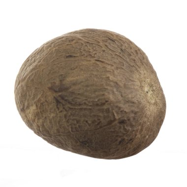 Beyaz arka planda izole edilmiş somun ların yakınçekimi 